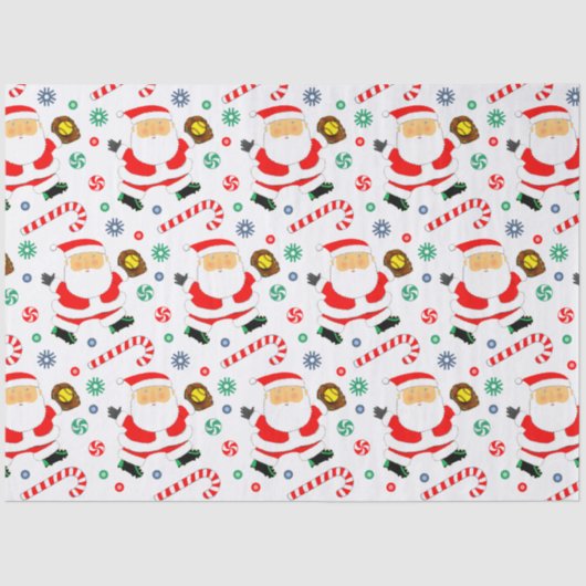 Softball Holiday Gift Seidenpapier (Vorderseite)
