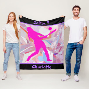 Softball-Hologramm-Shatter-Flanelldecke Fleecedecke
