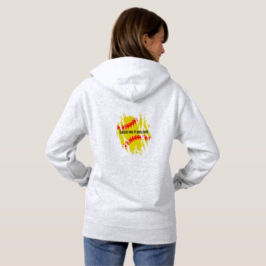 Softball Hoodie (Schwarz voll)