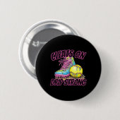 Softball Ice Cream Dripping Baseball Zuhause Plate Button (Vorne & Hinten)