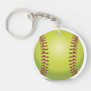 Softball ID Bag TAG Personalisiert Text Schlüssela Schlüsselanhänger