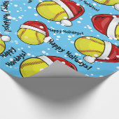 Softball in einer geschenkpapier (Ecke)