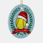 Softball in einer keramik ornament (Rechts)