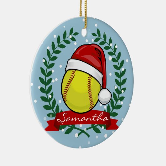 Softball in einer keramik ornament (Rechts)