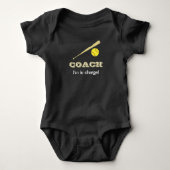 Softball-individuelle Name-Spaß Baby Strampler (Vorderseite)