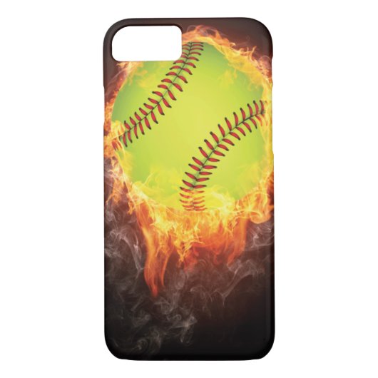 Softball iPhone 7 Fall Case-Mate iPhone Hülle (Rückseite)