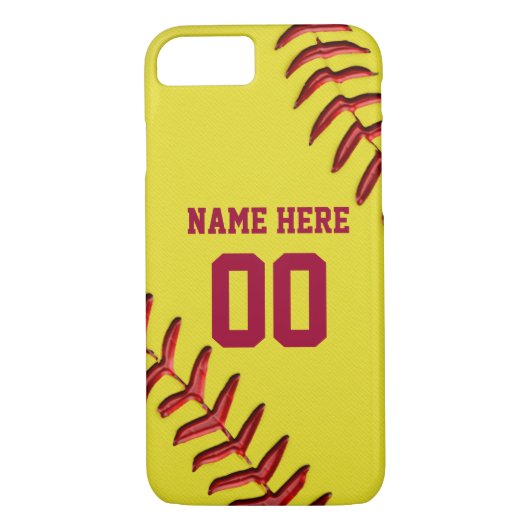 Softball iPhone Hüllen für neuestes zu den älteren (Rückseite)