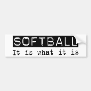 Softball ist es autoaufkleber