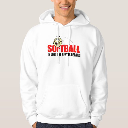 Softball ist Leben Hoodie (Vorderseite)