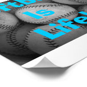 Softball ist Leben Poster (Ecke)