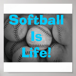 Softball ist Leben Poster