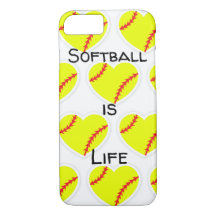 Softball ist Leben-Telefon-Kasten