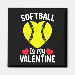 Softball ist mein Valentinstag-Sport Magnet
