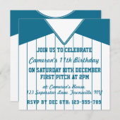 Softball Jersey Themed Party lädt Template ein Einladung (Vorne/Hinten)