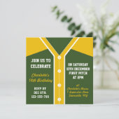 Softball Jersey Themenhotel Einladungen Vorlage (Stehend Vorderseite)