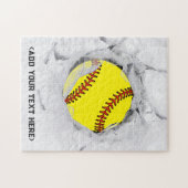 Softball Jigsaw Puzzle (Horizontal)