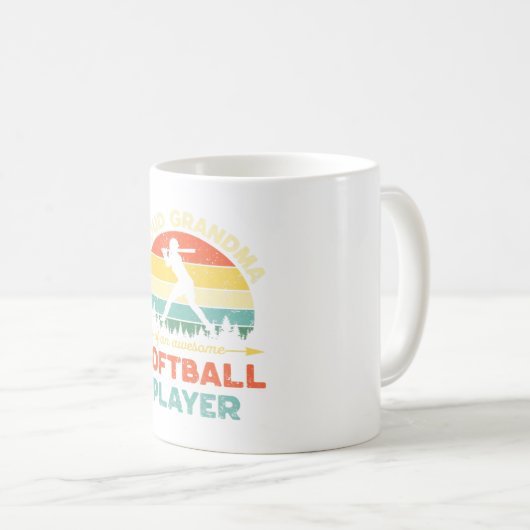 Softball Kaffeetasse (VorderseiteRechts)