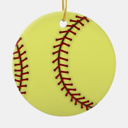 Softball Keramik Ornament (Vorne)