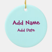 Softball Keramik Ornament (Hinten)