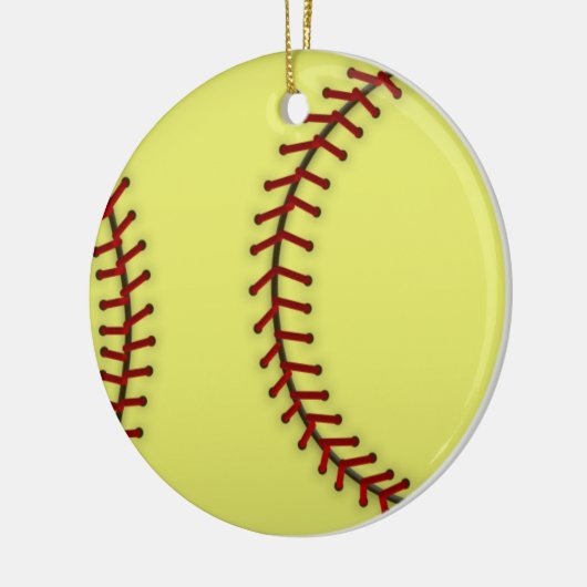 Softball Keramikornament (Links)