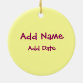 Softball Keramikornament (Hinten)