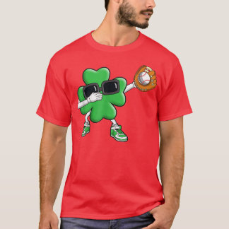 Softball Kleeblatt Lucky Clover Irish St Patrick's T-Shirt
