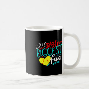 Softball-kleine Schwester größter Fan Kaffeetasse