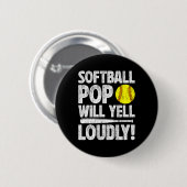 Softball-Knall Wird Laut Schreien Knall Eines Soft Button (Vorne & Hinten)