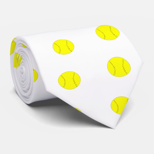 Softball Krawatte (Gerollt)