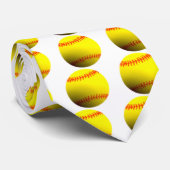 Softball Krawatte (Gerollt)