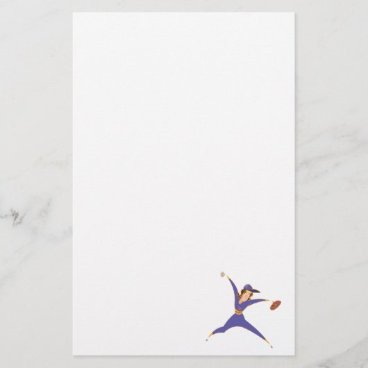 Softball-Krug Briefpapier (Vorderseite)