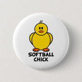 Softball-Küken Button (Vorderseite)
