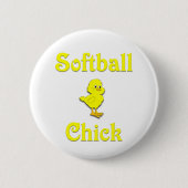 Softball-Küken Button (Vorderseite)
