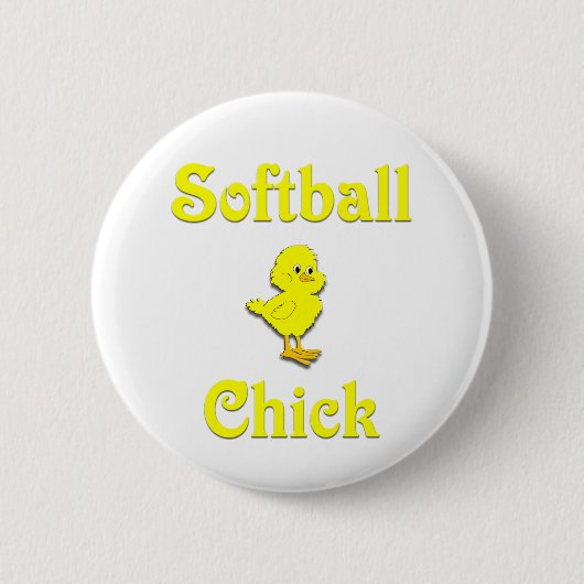 Softball-Küken Button (Vorderseite)