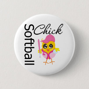 Softball-Küken Button