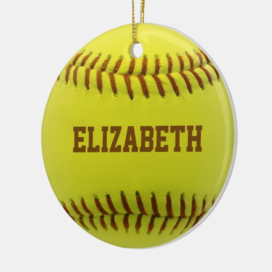 Softball-kundenspezifische Ball-Verzierung Keramik Ornament (Links)