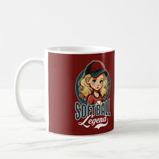 Softball Legende Kaffeetasse (Links)