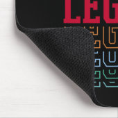 Softball-Legende Lustiger mehrschichtiger Text Tea Mousepad (Ecke)