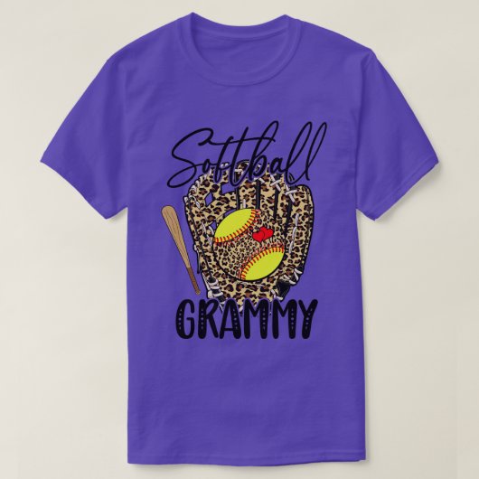 Softball Leopard Game Day Softball Lover Mütter D T-Shirt (Design vorne)