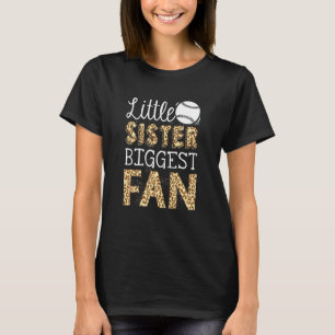 Softball Leopard Graphics Women Softball Sister 1 T-Shirt