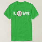 Softball LIEBE Funny 3 T-Shirt (Design vorne)