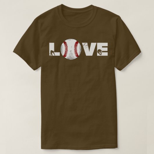 Softball-LIEBE Funny 4 T-Shirt (Design vorne)
