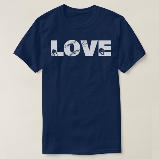 Softball LIEBE Funny 6 T-Shirt (Design vorne)