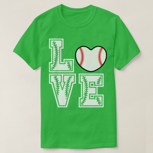 Softball LIEBE Funny 9 T-Shirt (Design vorne)