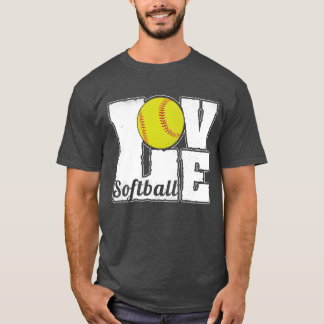 SOFTBALL LIEBE Geschenk T-Shirt