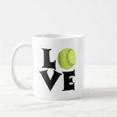 Softball-Liebe Kaffeetasse (Links)