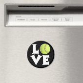 Softball-Liebe Magnet (In Situ (Geschirrspüler))