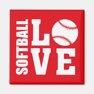 Softball-Liebe Magnet