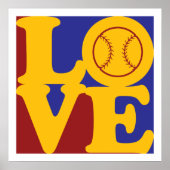 Softball-Liebe Poster (Vorne)