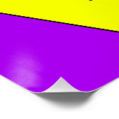 Softball Liebe Square Typografy Poster (Ecke)